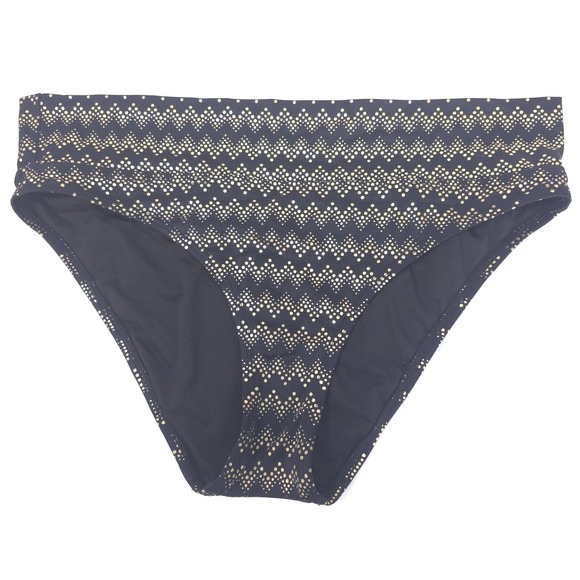 Victorias Secret High Rise Bikini Medium Metallic Geometric Polka Dot Preppy - Picture 1 of 7